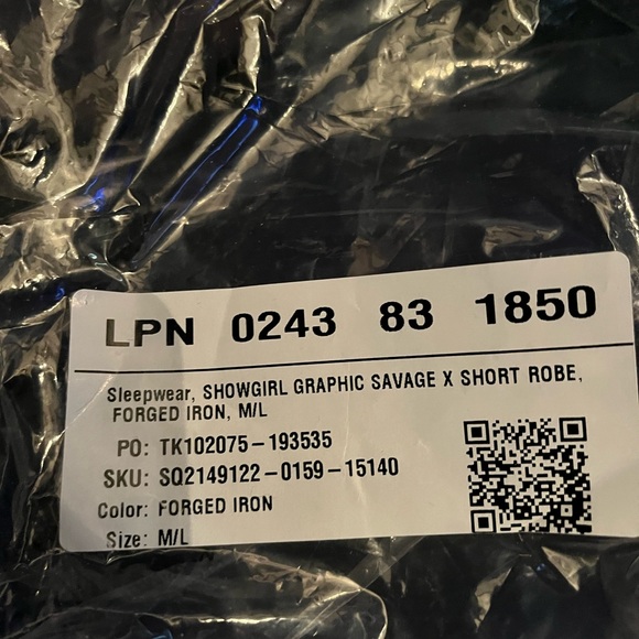 Savage x Fenty Showgirl short robe - Gray M/L - Picture 6 of 6